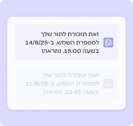התראות whatsapp חכמות
